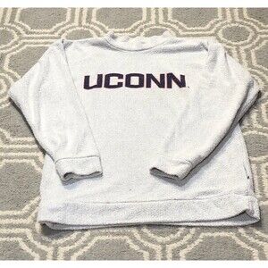 UCONN Huskies Woolly Threads Pullover Sweatshirt Women’s Size Small High Neck